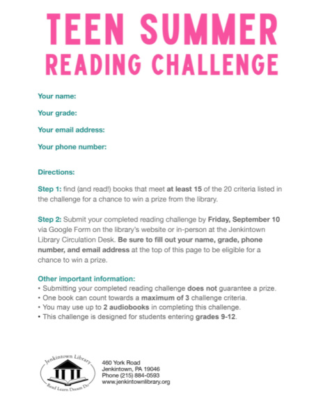 reading challenge 3